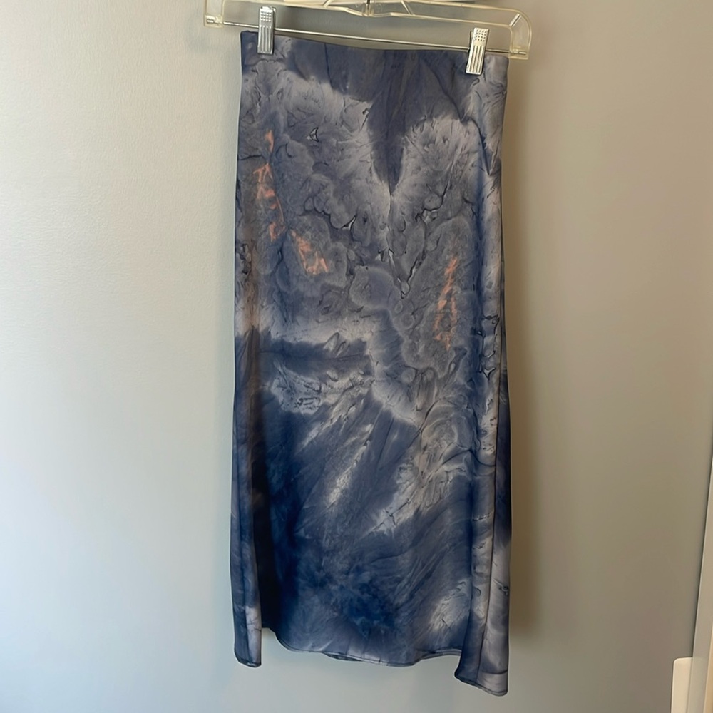 Francesca’s Blue patterned skirt